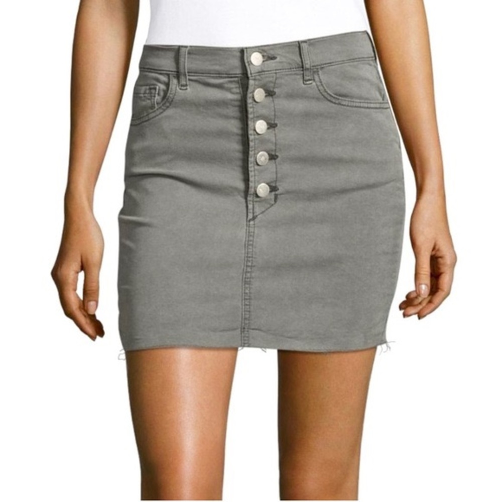 J Brand Rosalie denim skirt in sterling